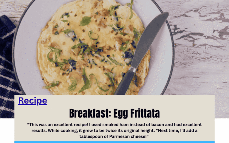Breakfast: Egg Frittata