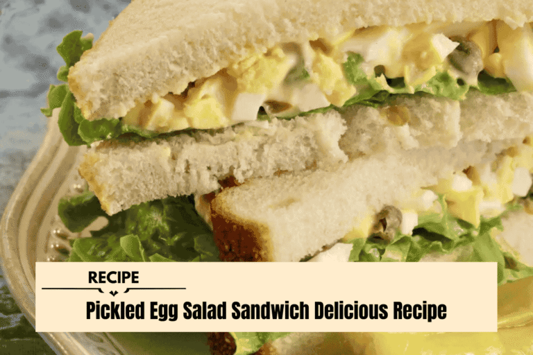 Pickled Egg Salad Sandwich Delicious Recipe
